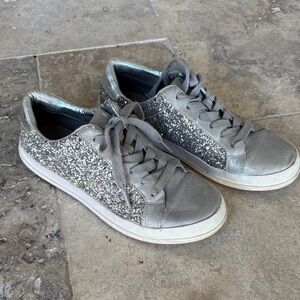 Mossimo Supply Co. Silver Glitter Sneakers
